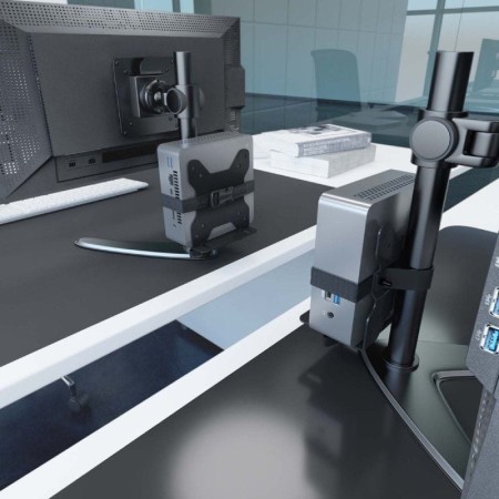 Soporte para miniPC VESA 100x100 Aisens MPC05-205/ Hasta 5Kg