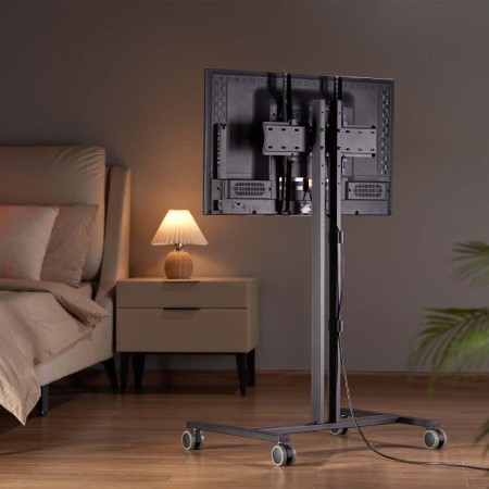 Soporte de Suelo Inclinable con Ruedas Aisens FT55TE-213 para TV de 32-55″/ hasta 35kg