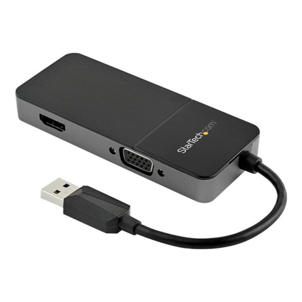 Adaptador usb tipo a a hdmi - vga startech -  macho - hembra -  negro - plata