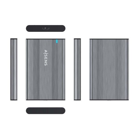 Caja Externa para Disco Duro de 2.5″ Aisens ASE-2526GR/ USB 3.1/ Sin tornillos