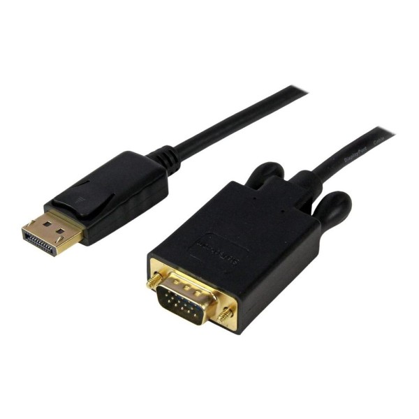 Cable displayport a vga startech 1.83m -  macho - macho -  negro