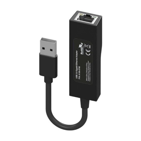 Adaptador USB 3.0 - RJ45 Aisens A106-0766/ 1000Mbps