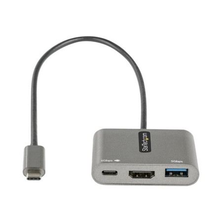 Adaptador usb tipo c a usb tipo c - usb tipo a -  hdmi startech macho - hembra -  gris