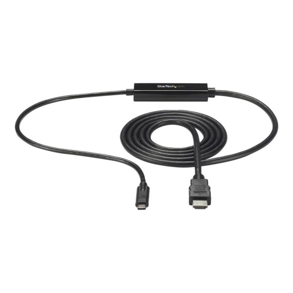 Cable usb tipo c a hdmi startech 2m -  macho - macho -  negro