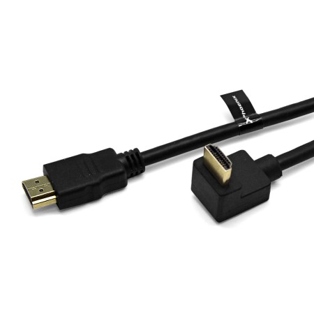 Cable hdmi a - a 90 grados awg 24 clase 2.0 de 3 m