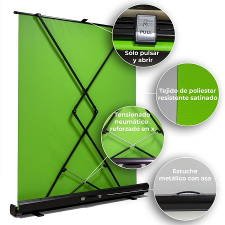 Pantalla chroma portátil