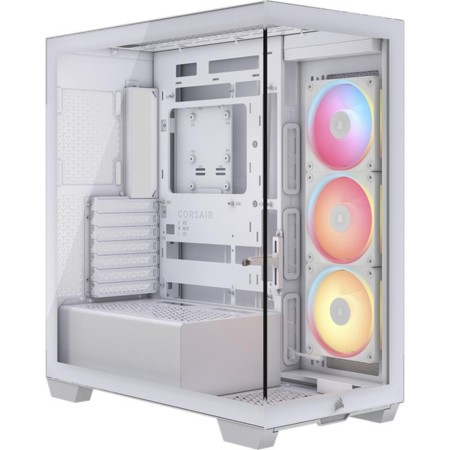 Caja ordenador gaming corsair 3500x lx - r rgb icue atx cristal templado blanca
