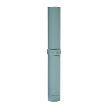 Phoenix matepad alfrombrilla escritorio ratón pu 80 x 40 cm antideslizante impermeable materíal simil cuero azul - gris
