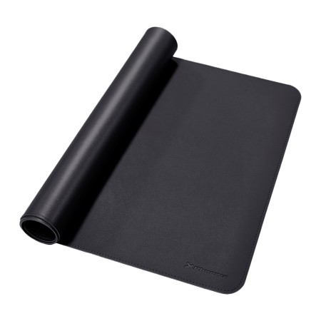 Phoenix matepad alfrombrilla ratón pu 80 x 40 cm antideslizante impermeable materíal simil cuero negra