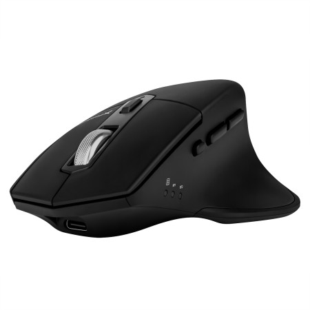 Ratón inalambrico bluetooth phoenix ergo m2 ergonomico multidispositivo y batería recargable click silenciosos