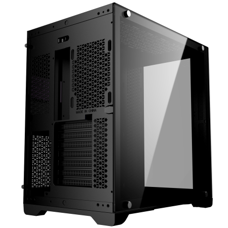 Caja ordenador phoenix gaming zephyr cubo atx doble cristal templado soporte gpu hasta 380mm