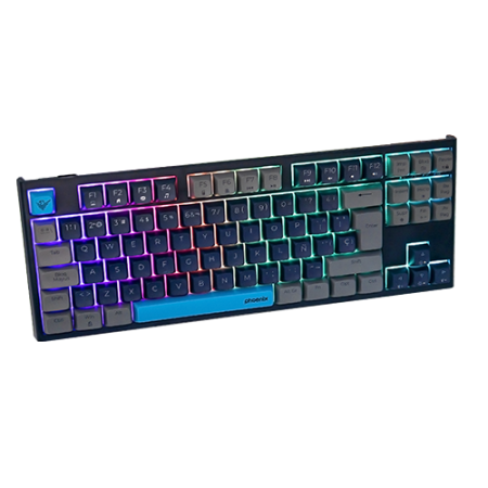Teclado gaming royal pbt mecanico negro