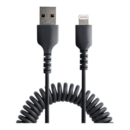 Cable lightning a usb tipo a startech 0.5m -  macho - macho -  negro