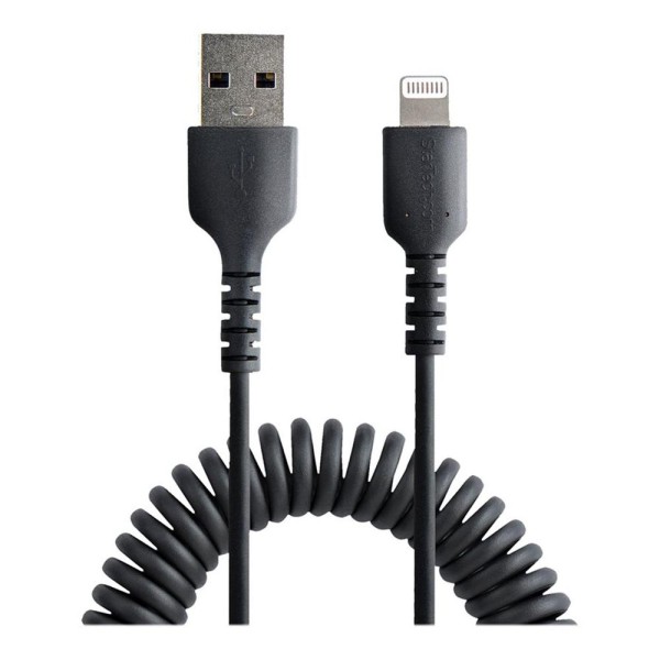 Cable lightning a usb tipo a startech 0.5m -  macho - macho -  negro