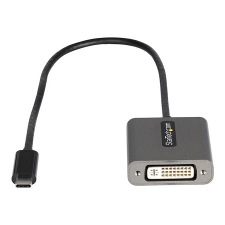 Adaptador usb tipo c a dvi - i startech 0.38m -  macho - hembra -  negro