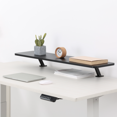 Elevador de monitor para escritorio mesa gaming phoenix riser pro 100 x 26 cm madera mdf fijación universal ajustable