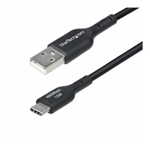 Cable usb tipo a a usb tipo c startech 2m -  macho - macho -  negro