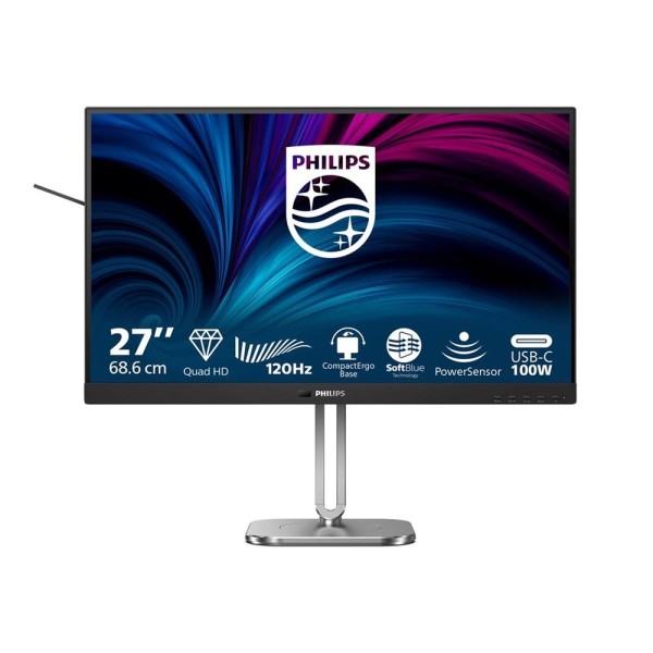 Monitor led 27 pulgadas philips 27b2u4601 - 00 ips -  qhd -  dp -  hdmi -  120hz -  vesa 100x100