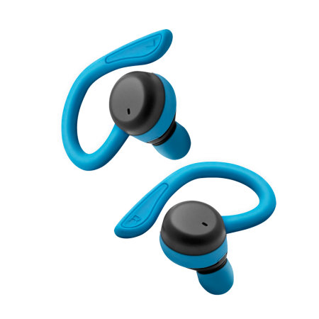 Auriculares deportivos phoenix spartan bluetooth 5.3 manos libres accesorios intercambiables detalles en azul