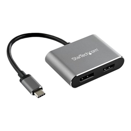 Adaptador usb tipo c a hdmi - displayport startech 0.205m -  macho - hembra -  gris