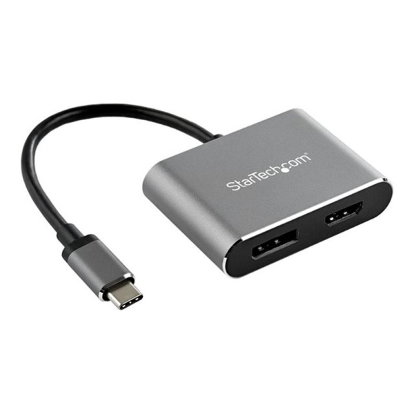 Adaptador usb tipo c a hdmi - displayport startech 0.205m -  macho - hembra -  gris