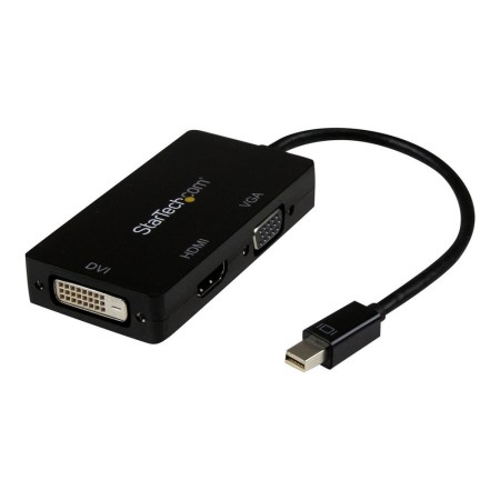 Adaptador mini dp a vga - dvi - d - hdmi startech 0.27m -  macho - hembra -  negro