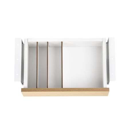 Cajon phoenix para escritorio artisan combinación blanco y madera natural