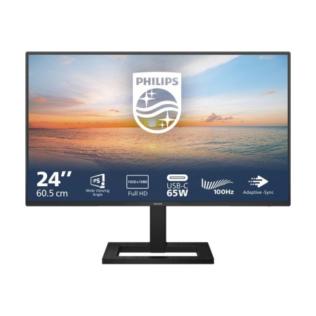 Monitor led 24 pulgadas philips 24e1n1300ae - 00 ips -  fhd -  hdmi -  100hz -  1ms -  vesa 100x100