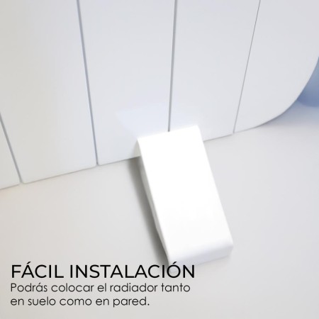 Yoevu - radiador eléctrico bajo consumo - 4 elementos - 900 w - temporizador - programable - mando a distancia - pantalla lcd - 