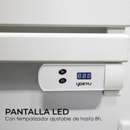 Yoevu - radiador toallero eléctrico bajo consumo 500w ip24 blanco