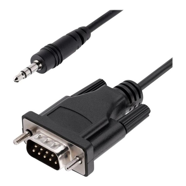 Cable db9 a jack 3.5mm startech 1m -  macho - macho -  negro