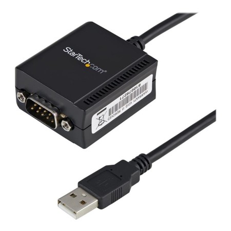 Cable usb tipo a a db9 startech 1.8m -  macho - macho -  negro