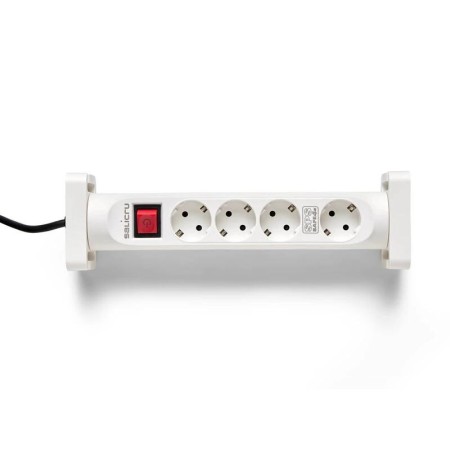 Regleta con interruptor Salicru SAFE 4S/ 4 Tomas de corriente/ Cable 1.4m/ Blanca