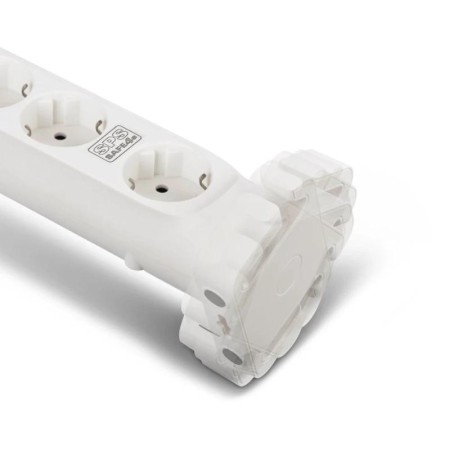Regleta con interruptor Salicru SAFE 4S/ 4 Tomas de corriente/ Cable 1.4m/ Blanca