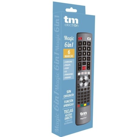 Mando Universal Magic 6 en 1 para TV Samsung/ LG/ Sony/ Panasonic/ Philips/ Hisense