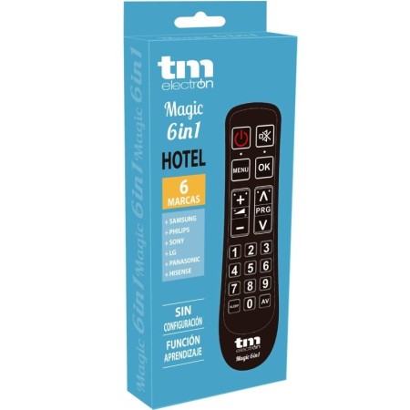 Mando Universal Magic Hotel 6 en 1 para TV Samsung/ LG/ Sony/ Panasonic/ Philips/ Hisense