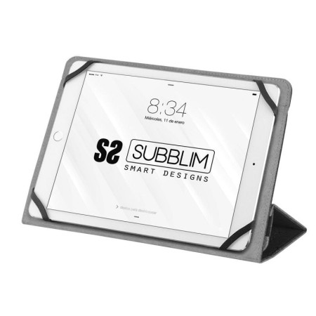 Funda subblim clever stand para tablet case 10.1 pulgadas negro
