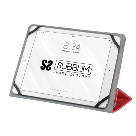 Funda subblim clever para stand tablet 10.1 pulgadas rojo