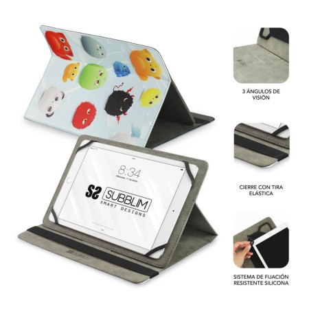 Funda Subblim Trendy Furry para Tablets de 9.6″-11″/ Negra