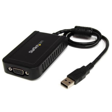 Adaptador usb a vga startech macho - hembra -  negro
