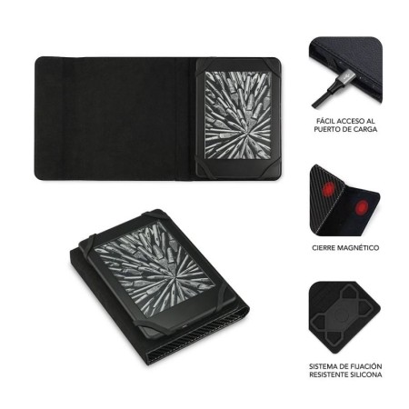 Funda para libro electrónico Subblim Clever Case/ Negra