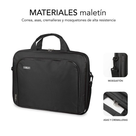 Maletin subblim oxford para portatil 11 pulgadas - 12.5 pulgadas negro