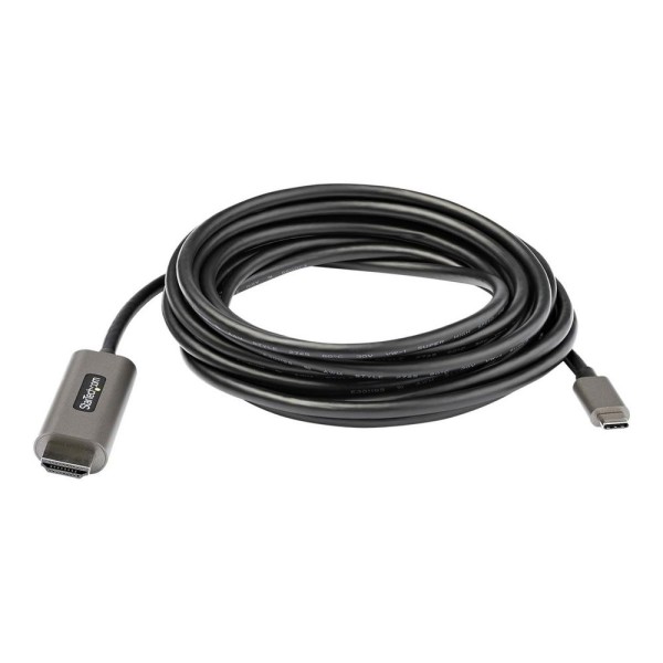 Cable usb tipo c a hdmi 4k startech 4m -  macho - macho -  negro