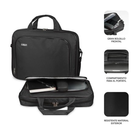 Maletin subblim oxford para portatil 15.4 pulgadas - 16 pulgadas negro