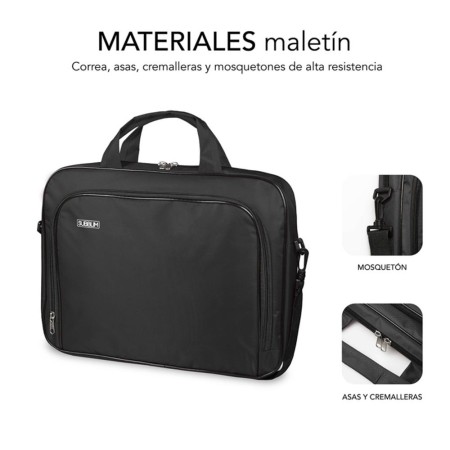 Maletin subblim oxford para portatil 15.4 pulgadas - 16 pulgadas negro