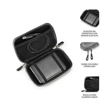 Funda subblim hdd business case para disco duro 2.5 pulgadas gris