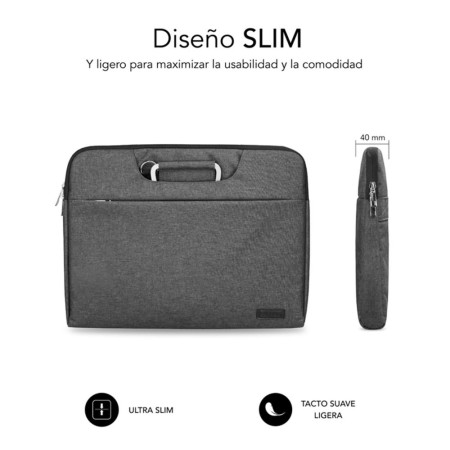 Funda subblim business laptop sleeve para portatil 15.6 pulgadas gris