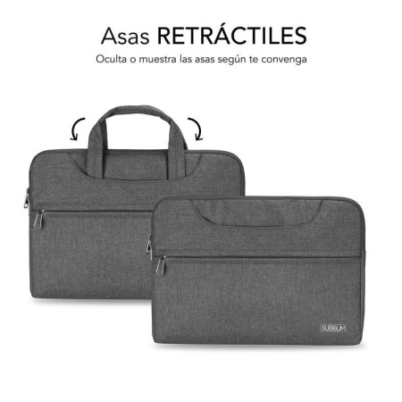 Funda subblim business laptop sleeve para portatil 15.6 pulgadas gris