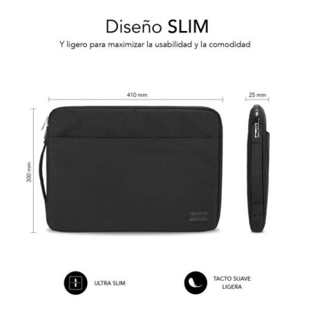 Funda Subblim Urban Laptop Sleeve para Portátiles hasta 15.6″/ Negra