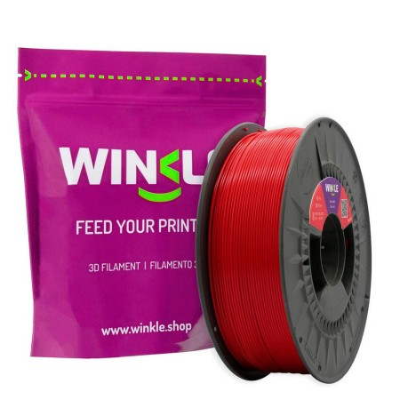 Filamento rojo diablo winkle pla - hd - 1.75mm - impresora 3d - 1 kg
